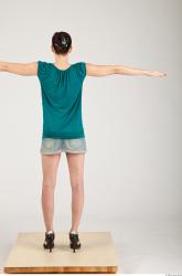 Whole Body Woman T poses Casual Slim Studio photo references